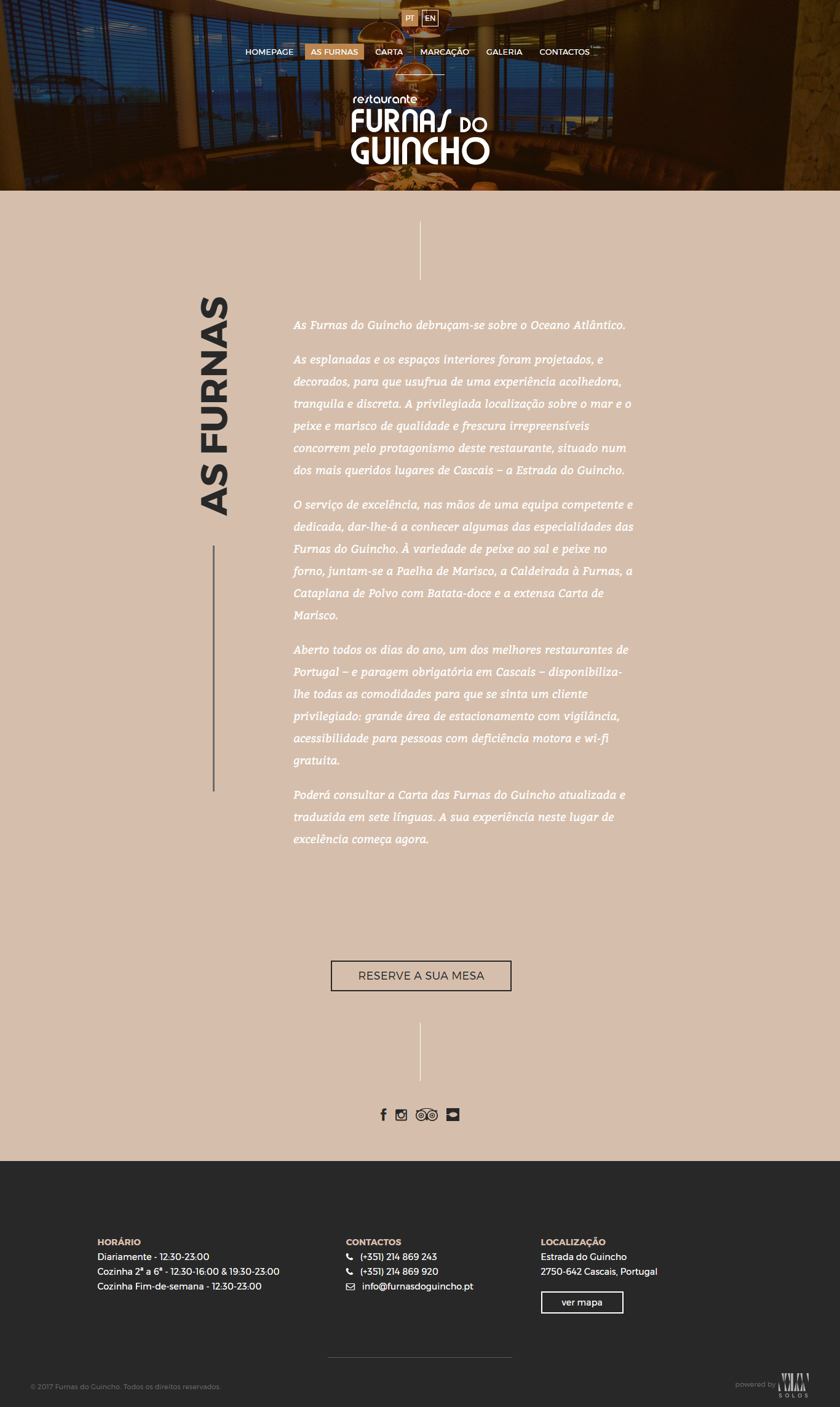 Furnas do Guincho | Website e marketing digital